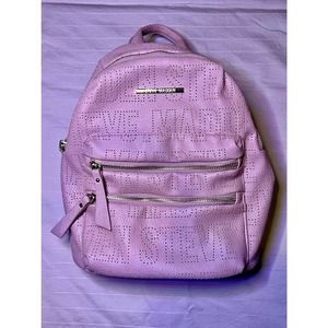 Steve Madden Monogrammed Nude Mini Backpack